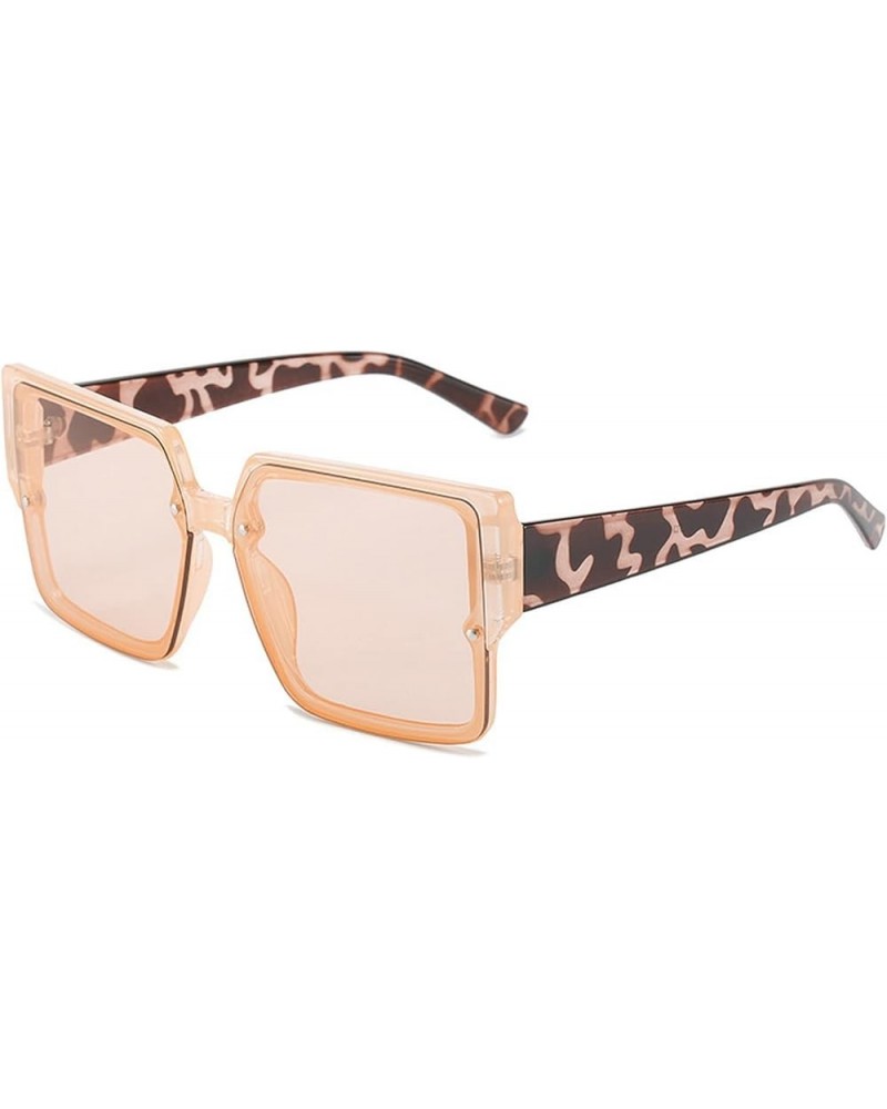 Oversized Square Sunglasses Women Men Plastic Eyewear UV400 Champagne $9.23 Oversized