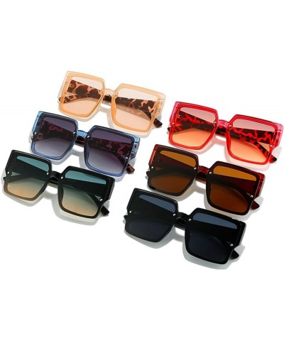 Oversized Square Sunglasses Women Men Plastic Eyewear UV400 Champagne $9.23 Oversized